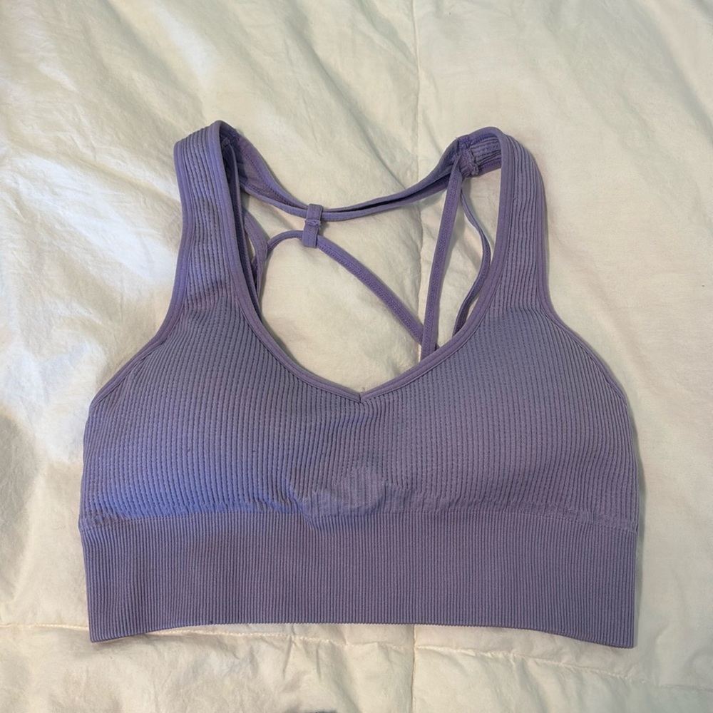 NVGTN galaxy ribbed sport bra